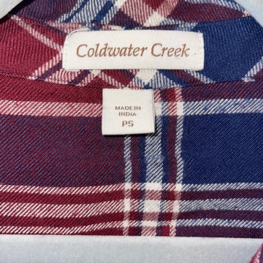 Coldwater creek flannel • Womens petite small - Picture 2 of 5